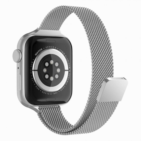 Techsuit Watchband (W034) Apple Watch 38/40/41/42mm Λουράκι Ανοξείδωτο Ατσάλι Silver
