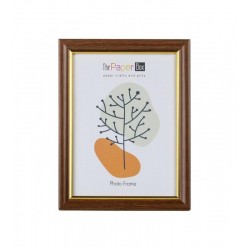 ThePaperBox Κορνίζα Πλαστική 15x21cm Καφέ με Χρυσό ThePaperBox Κορνίζα Πλαστική 15x21cm Καφέ με Χρυσό