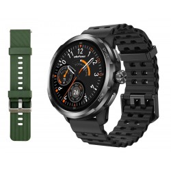 ULEFONE smartwatch Armor Watch Pro, 2x λουράκια, heart rate, 1.50'' AMOLED, GPS, 5 ΑΤΜ/IP68/IP69K/MIL-STD-810H, μαύρο

