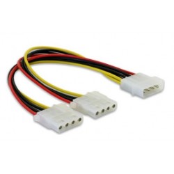 Valueline Εσωτερικό καλώδιο τροφοδοσίας VLCP74020V015 Molex Αρσενικό - 2x Molex Θυλικό 0,15m