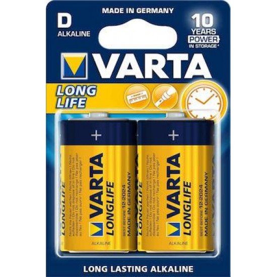 VARTA 4120 συσκ.2 AΛΚΑΛΙΚΗ LONGLIFE D