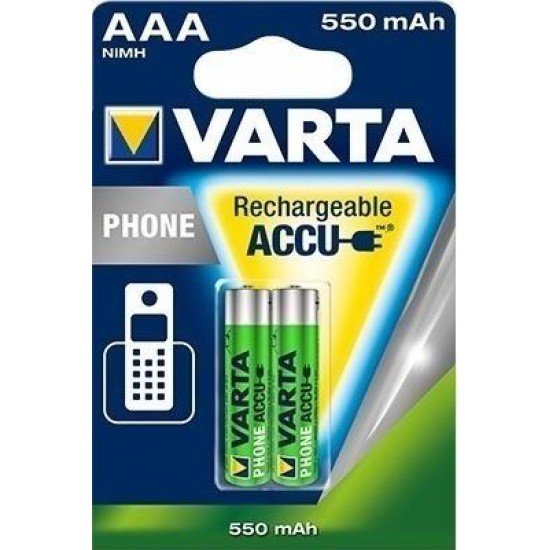 Varta AAA 550mAh Επαναφορτιζόμενες (2τμχ)