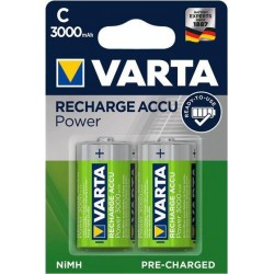Varta επαναφορτιζόμενες μπαταρίες C 3000mAh (2τμχ)
