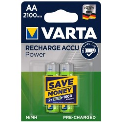 Varta Επαναφορτιζομενη 2100 mAh συσκ.2 AA Varta Επαναφορτιζομενη 2100 mAh συσκ.2 AA
