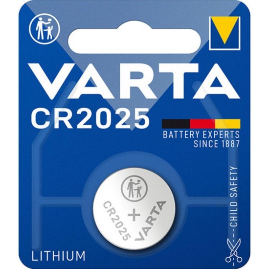 Varta Μπαταρία Λιθίου Ρολογιών CR2025 3V 1τμχ
