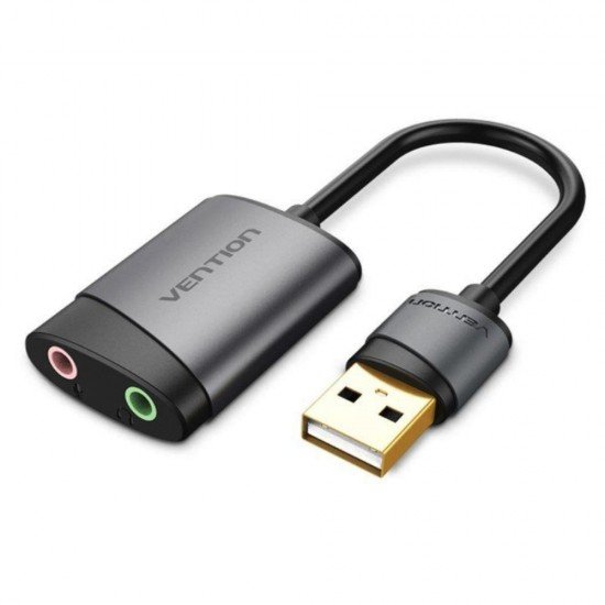 Vention Εξωτερική USB Κάρτα Ήχου Γκρι Vention Εξωτερική USB Κάρτα Ήχου Γκρι