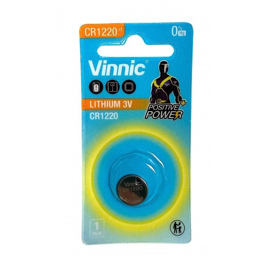 Vinnic CR1220  Μπαταρία Λιθίου 3V