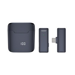 Wireless Microphone Type 1 Ασύρματο Μικρόφωνο με Θύρα Type C - Black Wireless Microphone Type 1 Ασύρματο Μικρόφωνο με Θύρα Type C - Black