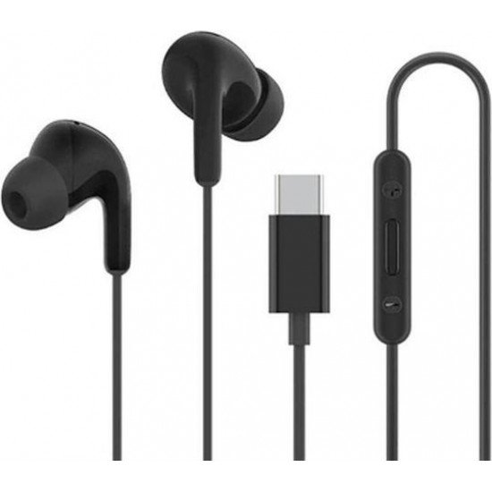 Xiaomi Earphones In-ear Handsfree Ακουστικά με Βύσμα USB-C Μαύρο
