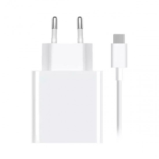 Xiaomi Φορτιστής με Θύρα USB-A και Καλώδιο USB-C 33W Λευκός