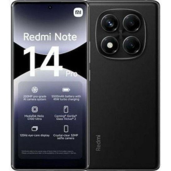 Xiaomi Redmi Note 14 Pro Dual SIM 8GB/256GB Midnight Black
