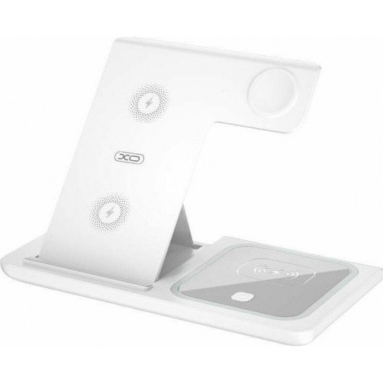 XO Ασύρματος Φορτιστής (Qi Pad) 15W Λευκός (WX023)