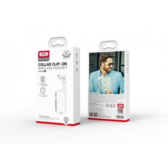 XO BE27 Earbud Bluetooth Handsfree Ακουστικό με Θήκη Φόρτισης Λευκό