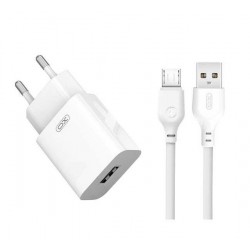 XO Φορτιστής με Θύρα USB-A και Καλώδιο micro USB Λευκός XO Φορτιστής με Θύρα USB-A και Καλώδιο micro USB Λευκός