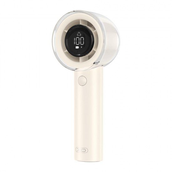 XO MF81 Ανεμιστηράκι Χειρός 13000 RPM 3000 mAh with display beige XO MF81 Ανεμιστηράκι Χειρός 13000 RPM 3000 mAh with display beige