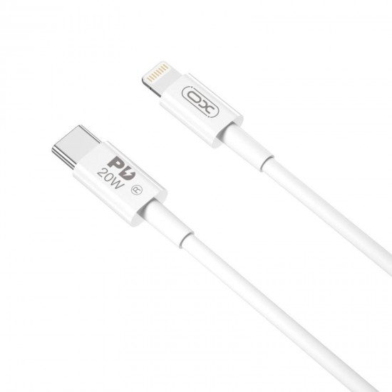XO NB-Q189A USB-C to Lightning Cable 20W Λευκό 1m XO NB-Q189A USB-C to Lightning Cable 20W Λευκό 1m