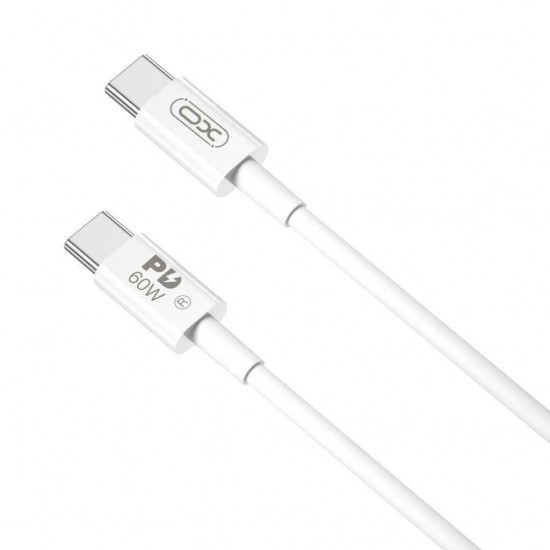 XO NB-Q190B USB 2.0 Cable USB-C male - USB-C male 60W 2m White