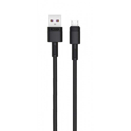 XO NB166 Regular USB 2.0 to micro USB Cable Μαύρο 1m
