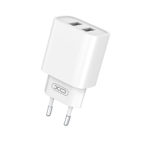 XO wall charger CE02C 2x USB 2,1A white