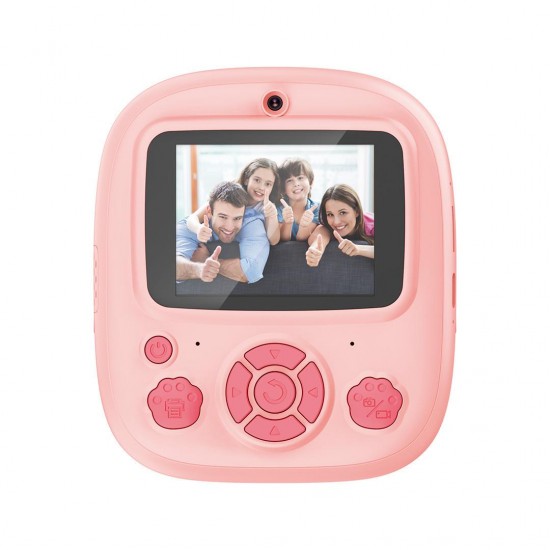 XO XJ04 Παιδική Φωτογραφική Μηχανή με Εκτυπωτή Ροζ
