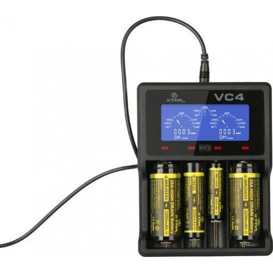 XTAR VC4 USB Li-ion and Ni-MH Battery Charger
