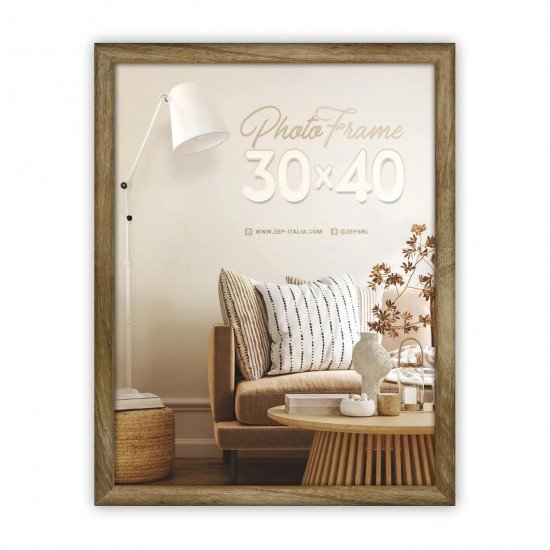 ZEP MDF κορνίζα Genova 30x40cm Καφέ ZEP MDF κορνίζα Genova 30x40cm Καφέ