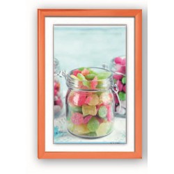 ZEP Πλαστική Κορνίζα 10x15cm Πορτοκαλί (YB81)