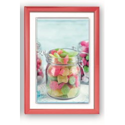 ZEP Πλαστική Κορνίζα 10x15cm Ροζ (YB81)