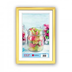 ZEP Πλαστική Κορνίζα 13x18cm Κίτρινη (YB82)
