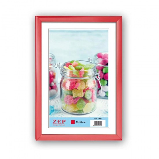 ZEP Πλαστική Κορνίζα 13x18cm Ροζ (YB82)