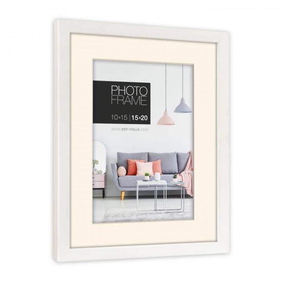 ZEP Πλαστική Κορνίζα Edison White 15x20 Λευκό ZEP Πλαστική Κορνίζα Edison White 15x20 Λευκό