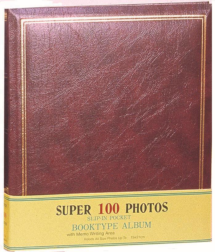 Άλμπουμ Με Θήκες Για 100 Φωτογραφίες (15X20)  Super Κόκκινο
