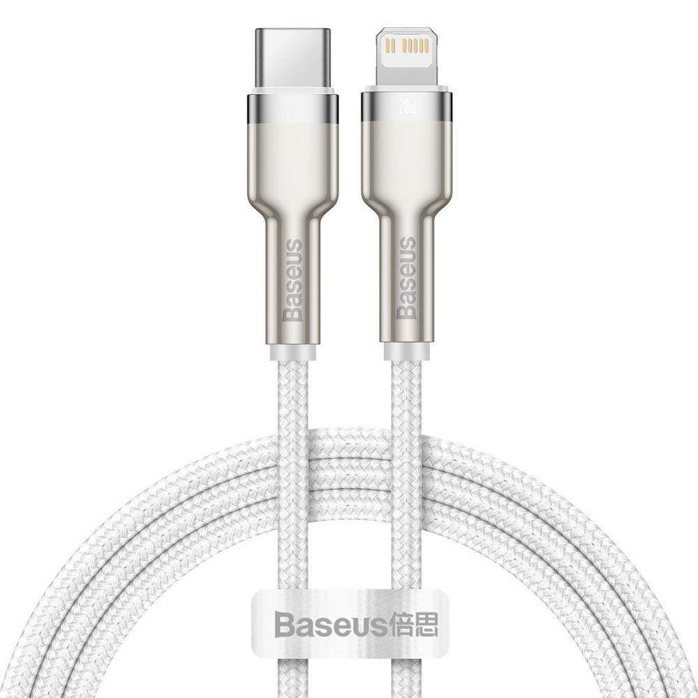 Baseus Cafule Braided Usb-C To Lightning Cable 20W White1M
