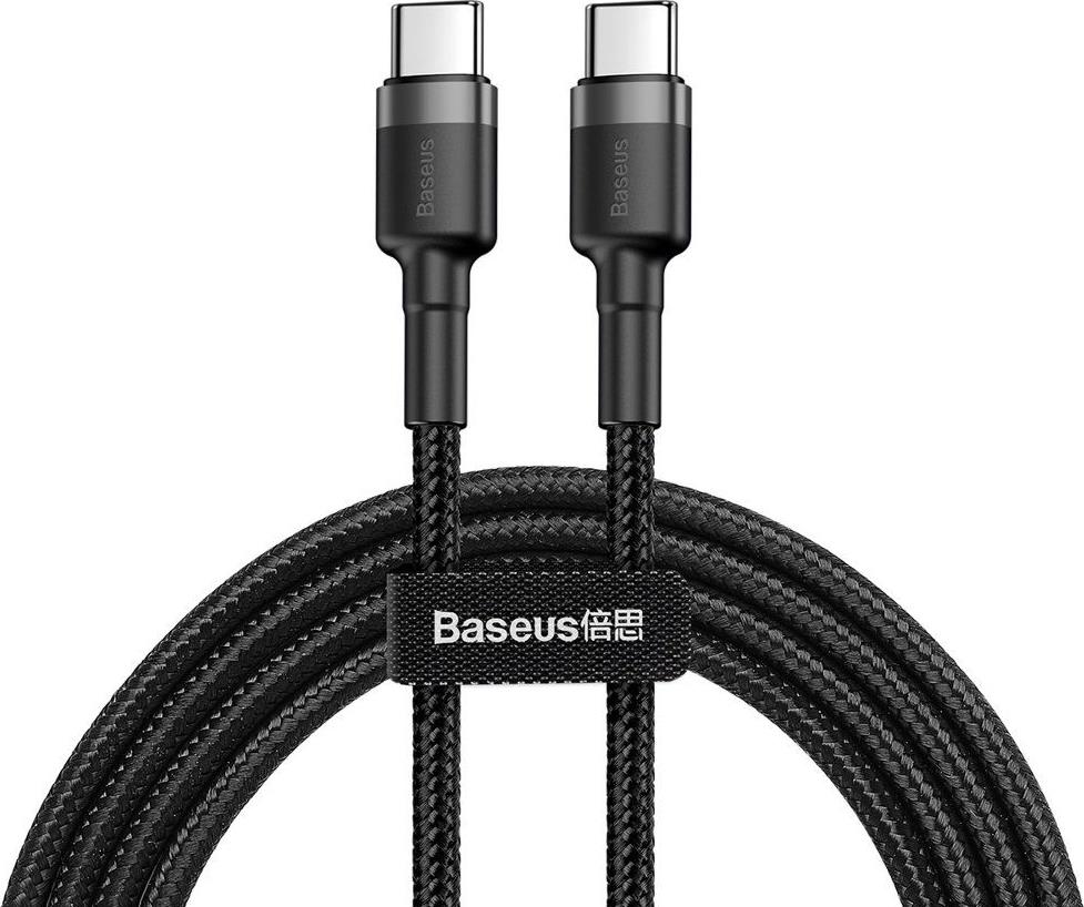 Baseus Cafule Braided Usb 2.0 Cable Usb-C Male - Usb-C Male Γκρι 2M