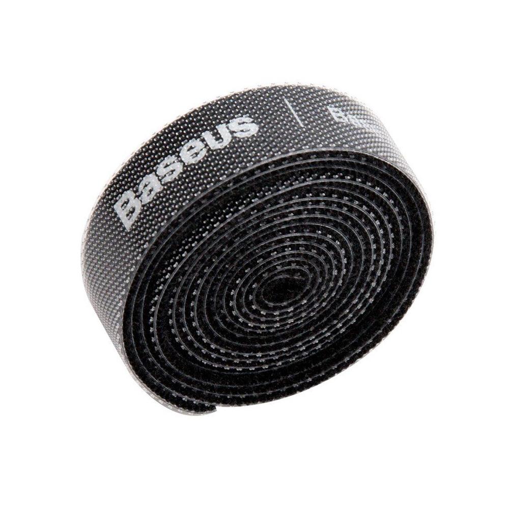 Baseus Rainbow Circle Velcro Straps Δεματικά Καλωδίων Μαύρο 1M 1Τμχ