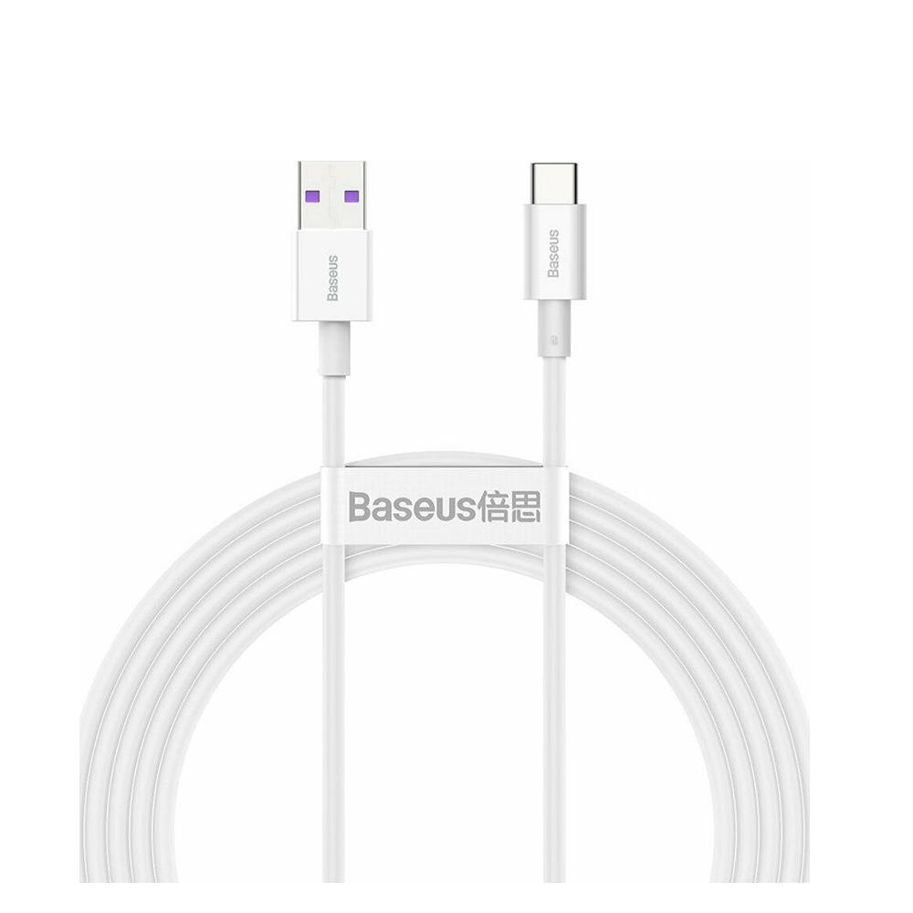 Baseus Superior Usb 2.0 Cable Usb-C Male - Usb-A Male Λευκό 2M