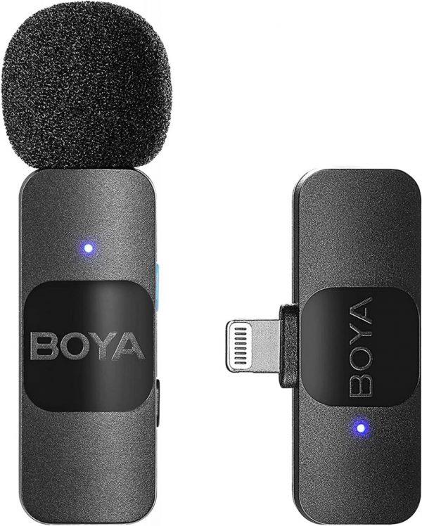 Boya By-V1 Wireless Lavalier Microphone For Iphone Lightning