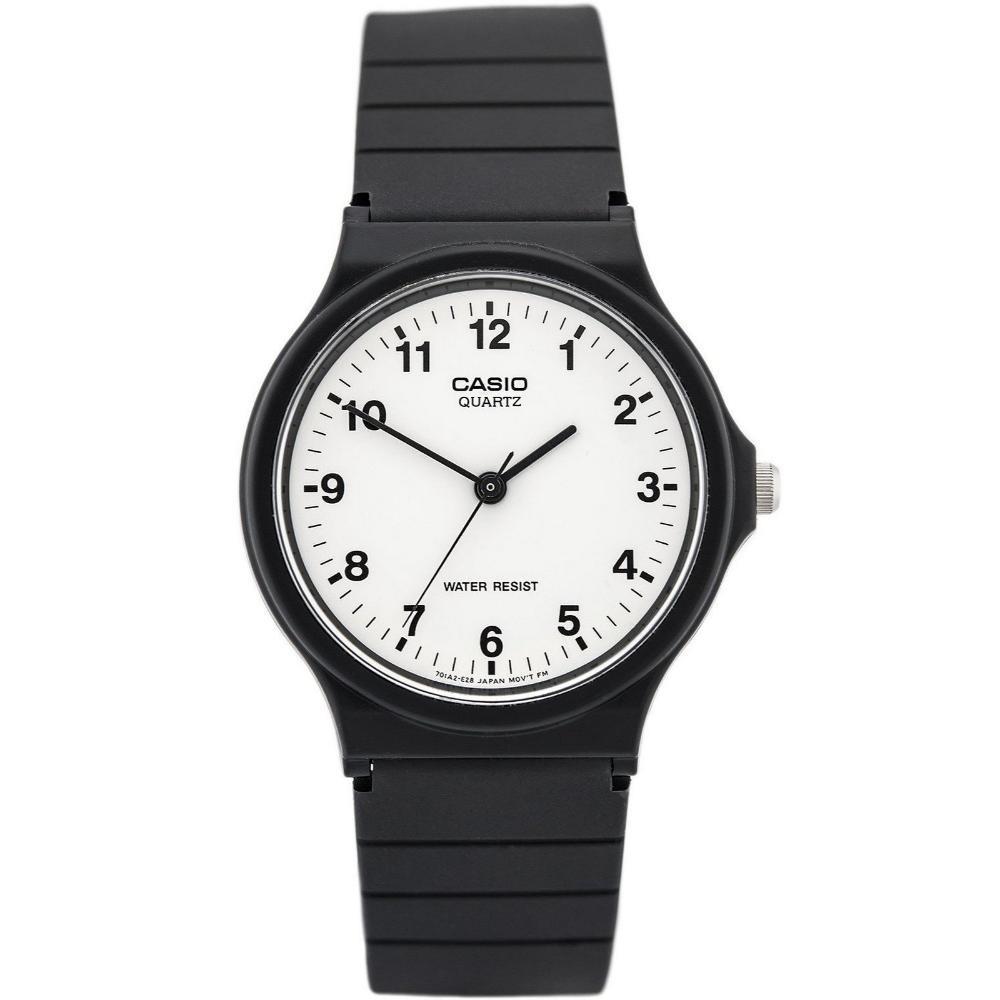 Casio Ρολόι Μπαταρίας Με Μαύρο Καουτσούκ Λουράκι