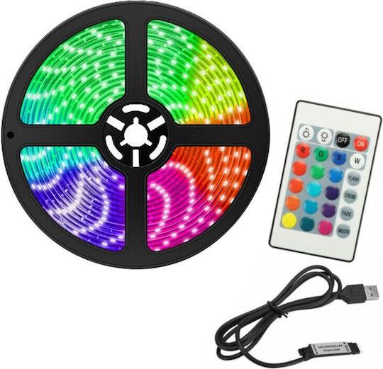 Kakusiga Ταινία Led Usb 5V Rgb Φως 4M Με Τροφοδοτικό
