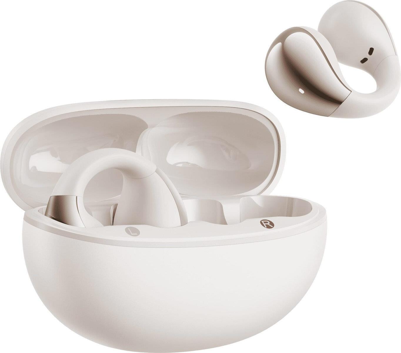 Qcy Crossky C30 Open Ear Bluetooth Handsfree Ακουστικά Λευκά