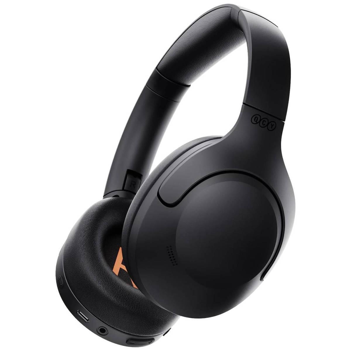 Qcy H3 Lite Headset Black Anc Noise Canceling 40Mm Drivers Black