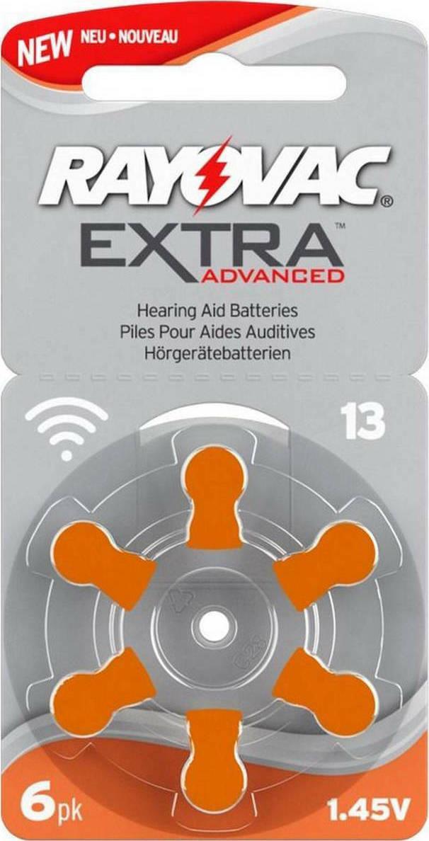 Rayovac Extra Advanced Μπαταρίες Ακουστικών Βαρηκοΐας 13 1.45V 6Τμχ
