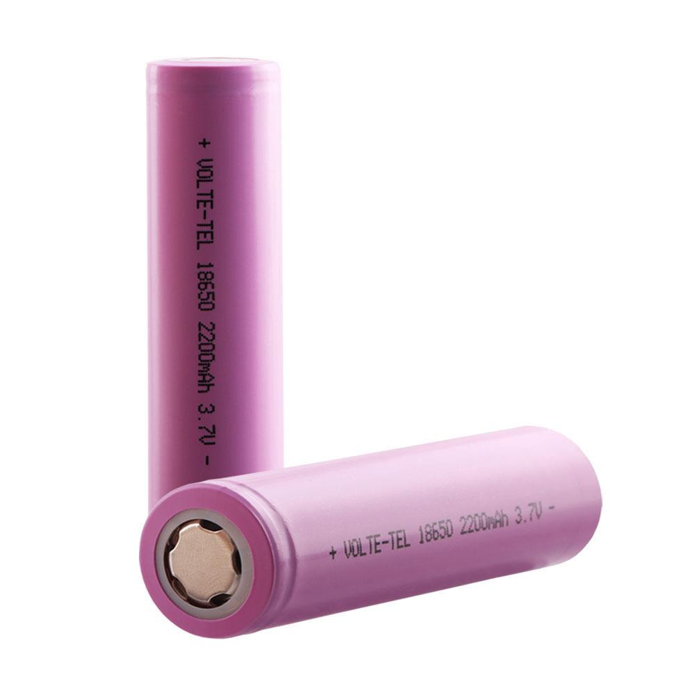 Volte-Tel Επαναφορτιζόμενη Μπαταρία 18650 Li-Ion 2200Mah 3.7V Με Προστασία